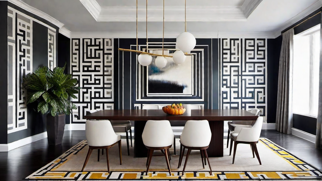 Geometric Patterns: Adding Visual Interest to Contemporary Dining Rooms