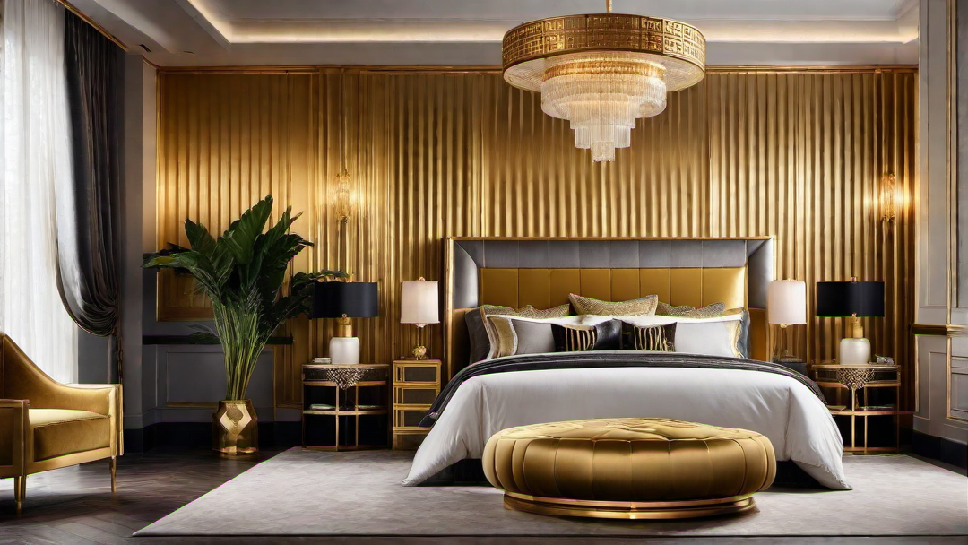 Gilded Accents: Adding Gold and Metallic Finishes to Art Deco Bedrooms
