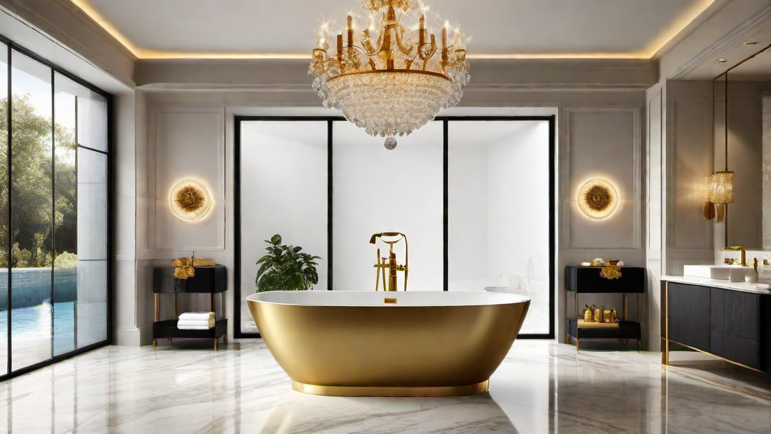 Glamorous Gold Fixtures: Adding Luxury to Your Bathroom