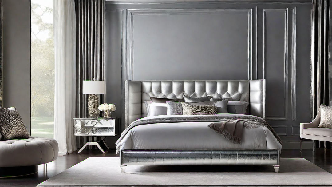 Glamorous Touch: Metallic Accents in Contemporary Bedroom