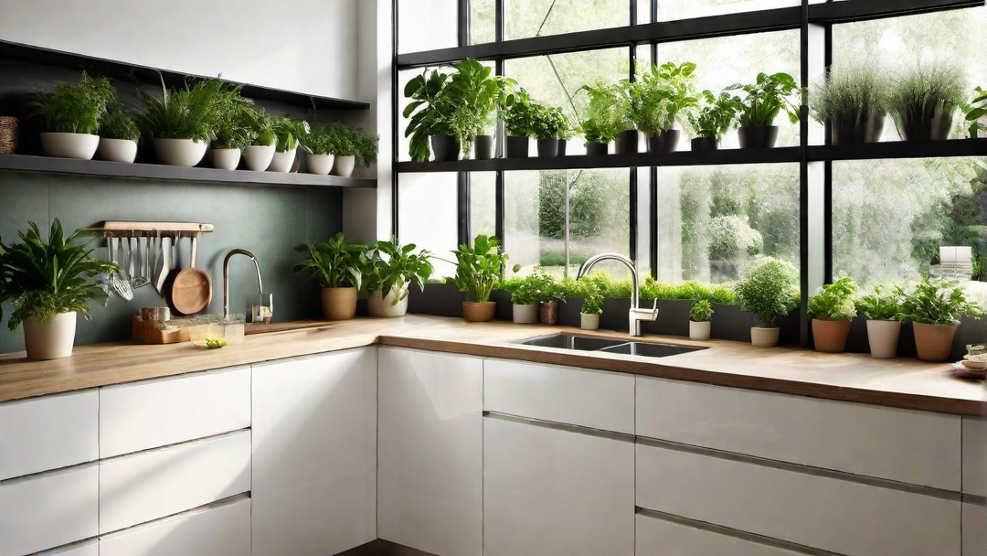 Greenery Galore: Fresh and Natural Kitchen Interiors