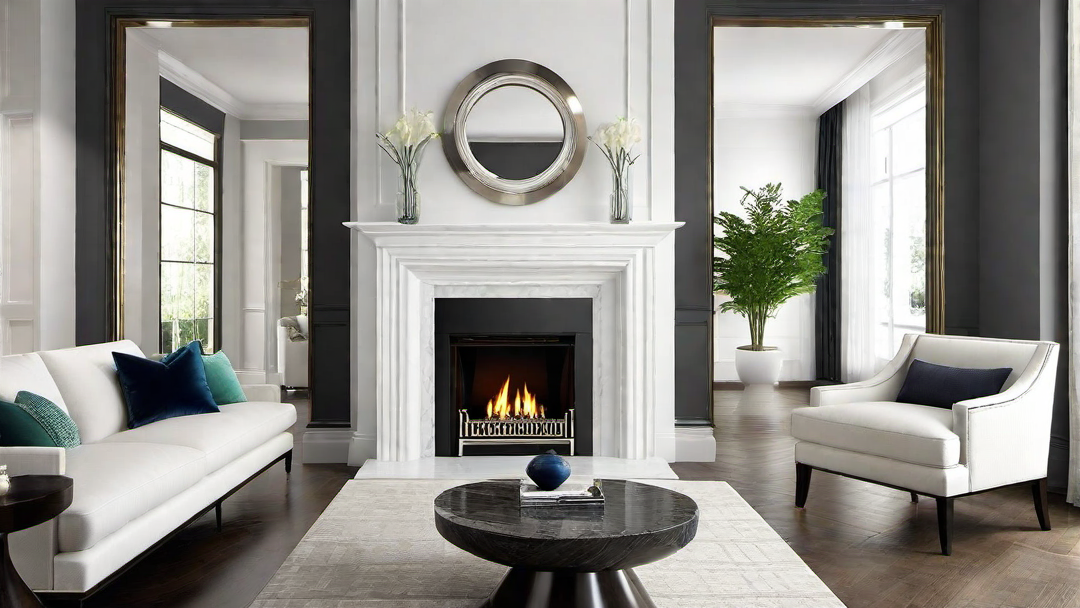 Harmonious Balance: Vibrant White Fireplace to Complement Any Decor