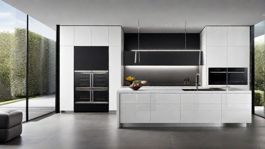High-Tech Features: Contemporary Kitchen with Smart Appliances