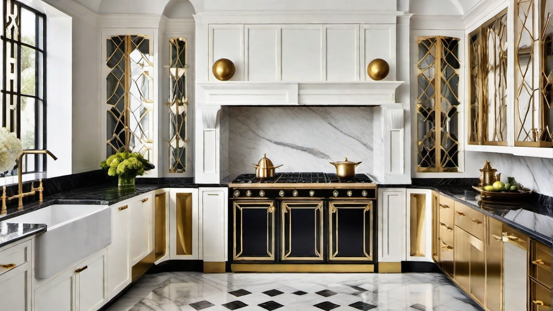 Incorporating Luxe Materials: Marble and Brass in Art Deco Kitchens