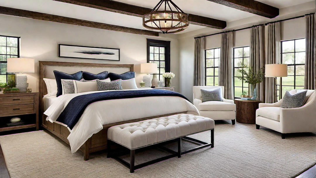 Laid-Back Luxury: Casual Yet Sophisticated Ranch Bedroom