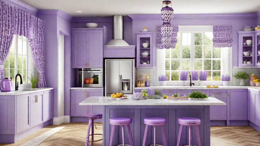 Lively Lavender: Playful and Whimsical Kitchen Decor