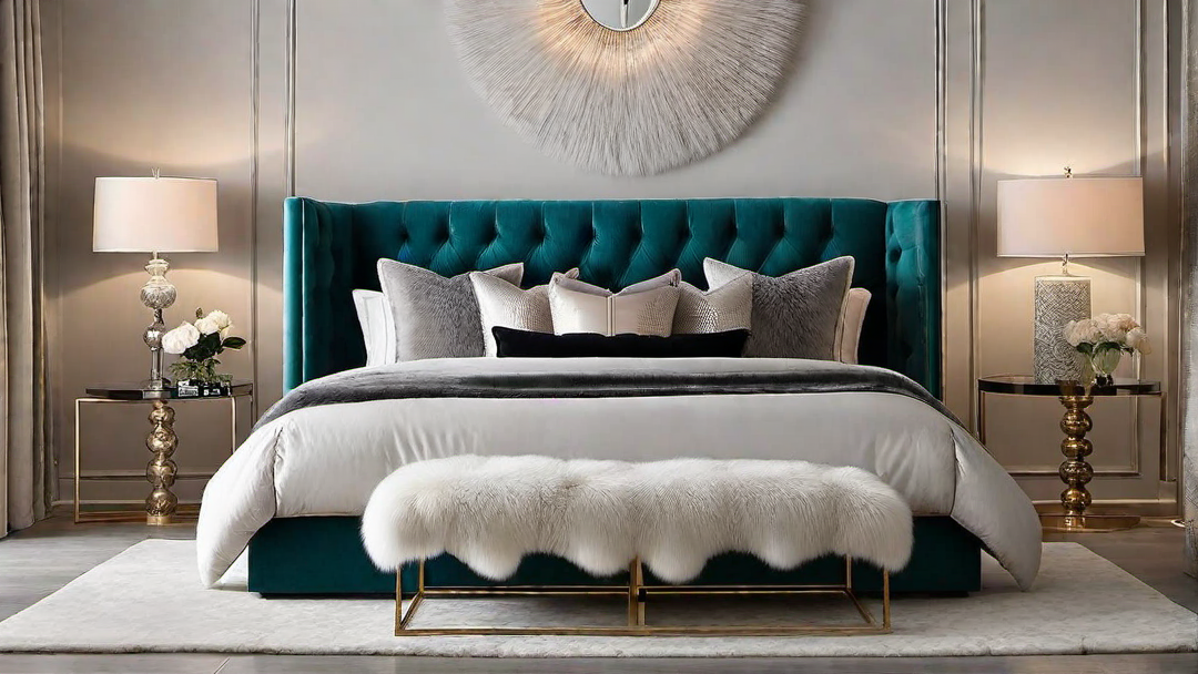 Luxurious Comfort: Modern Bedroom with Plush Textures