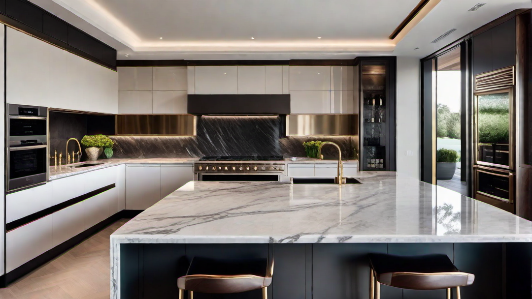 Luxurious Finishes: Marble Countertops and High-end Appliances