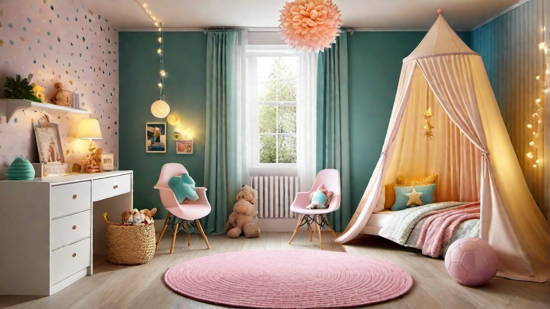 Magical Dreams: Fairy Lights and Canopy in Children