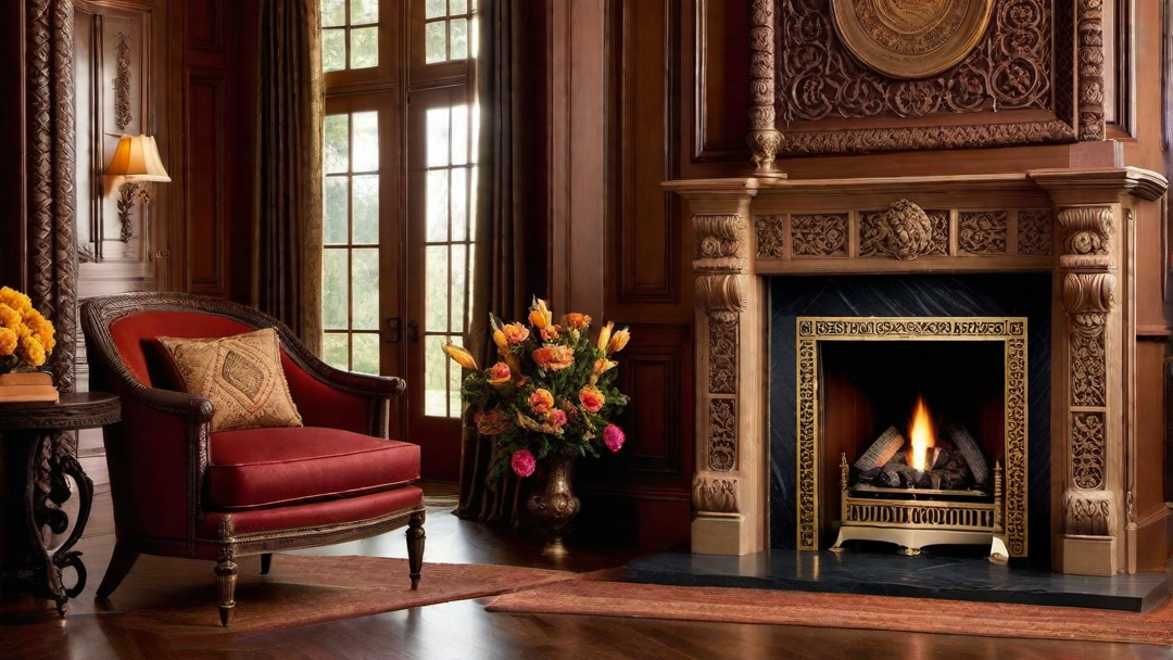 Mantel Masterpieces: Ornate Details in Colonial Style Fireplaces
