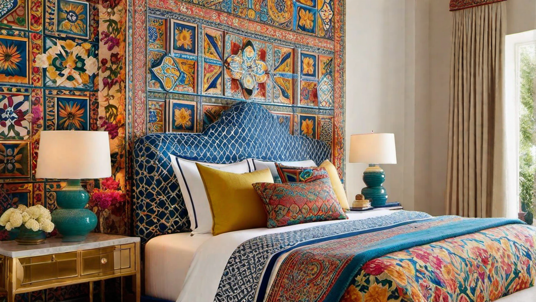 Mediterranean Patterns: Geometric and Floral motifs in Bedroom Decor