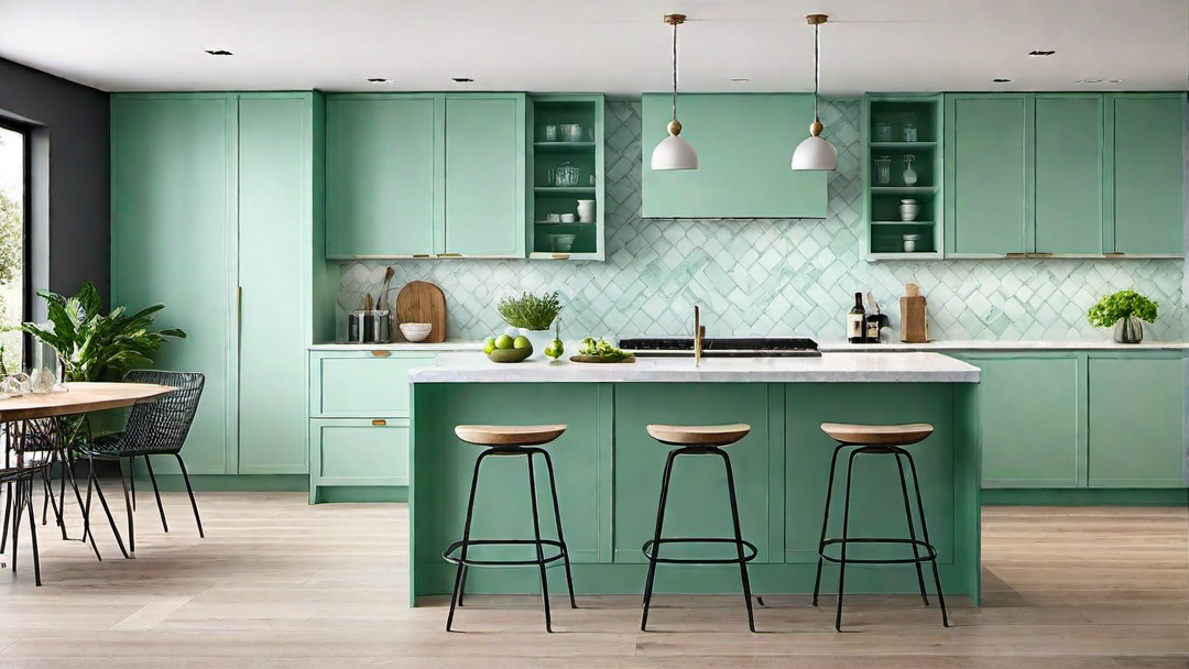 Mellow Mint: Subtle and Tranquil Kitchen Shades