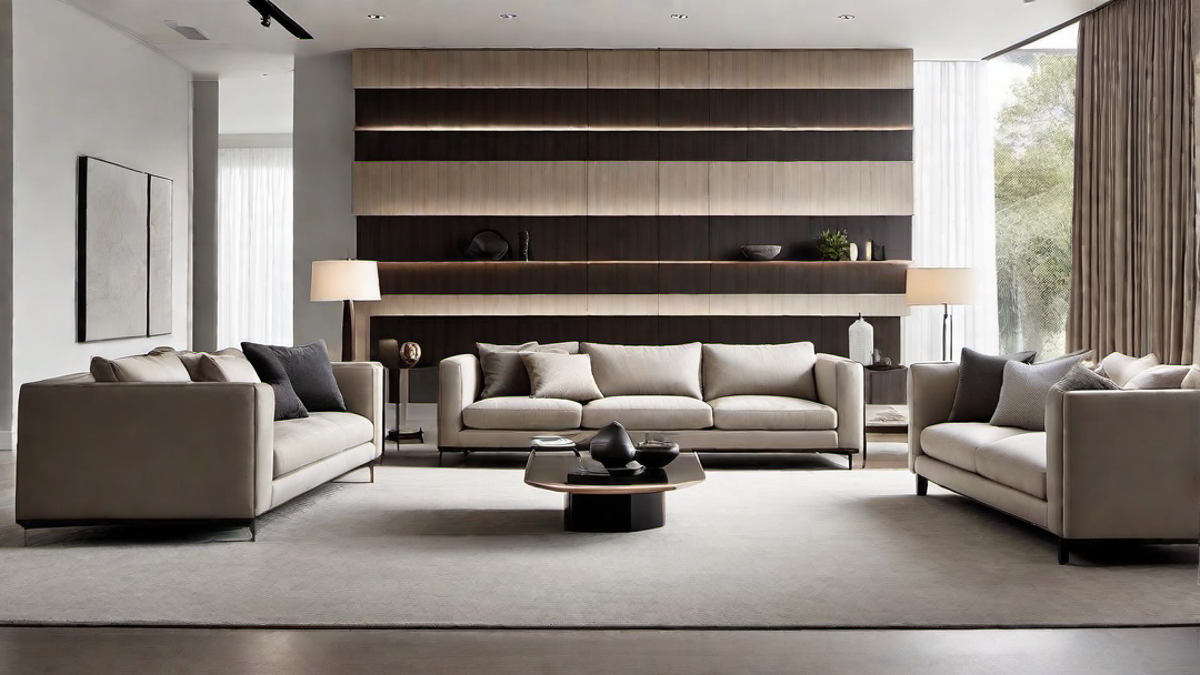Minimalist Elegance: Streamlined Furniture in Contemporary Living Rooms