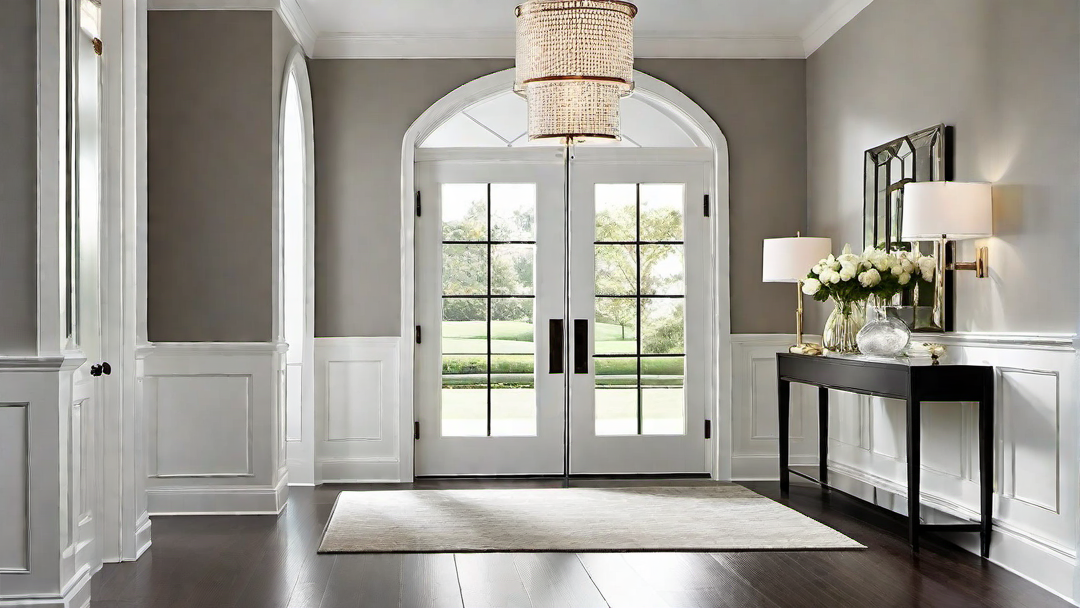 Minimalist Radiance: Clean Lines and Lustrous Finishes in Entryways