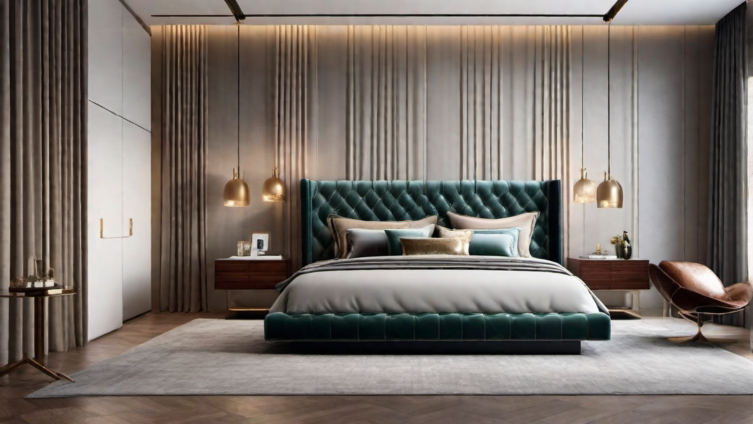 Mixing Textures: Layered Elements in a Modern Bedroom