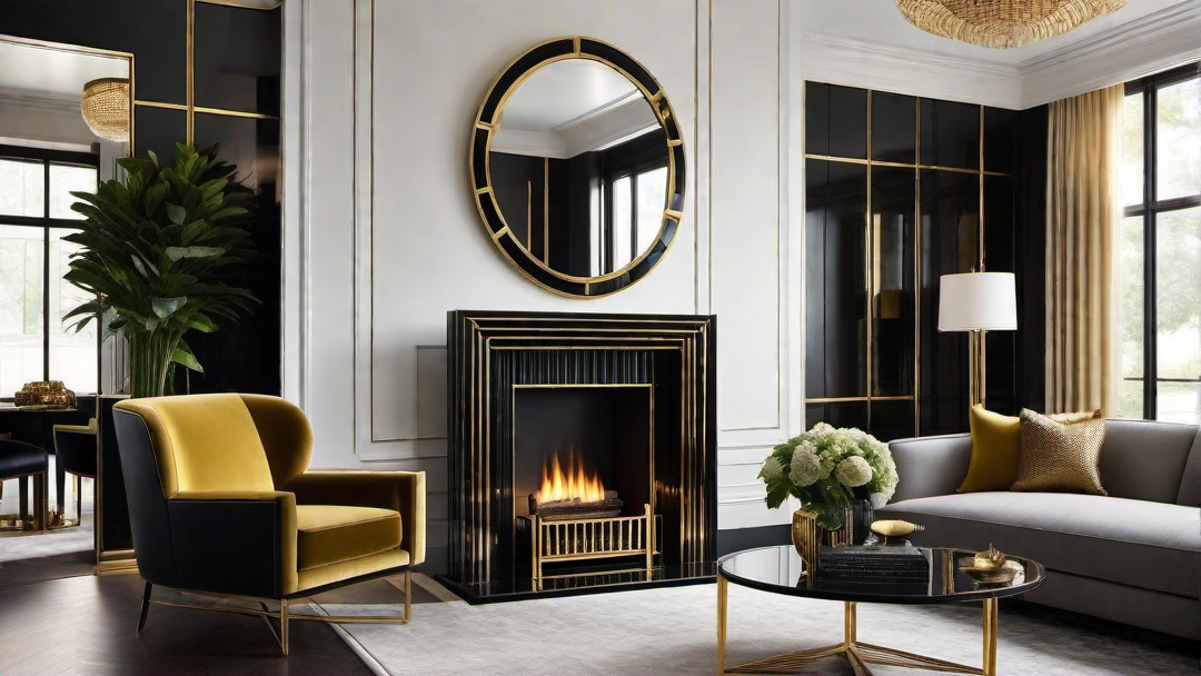 Modern Interpretation: Contemporary Twist on Art Deco Fireplace
