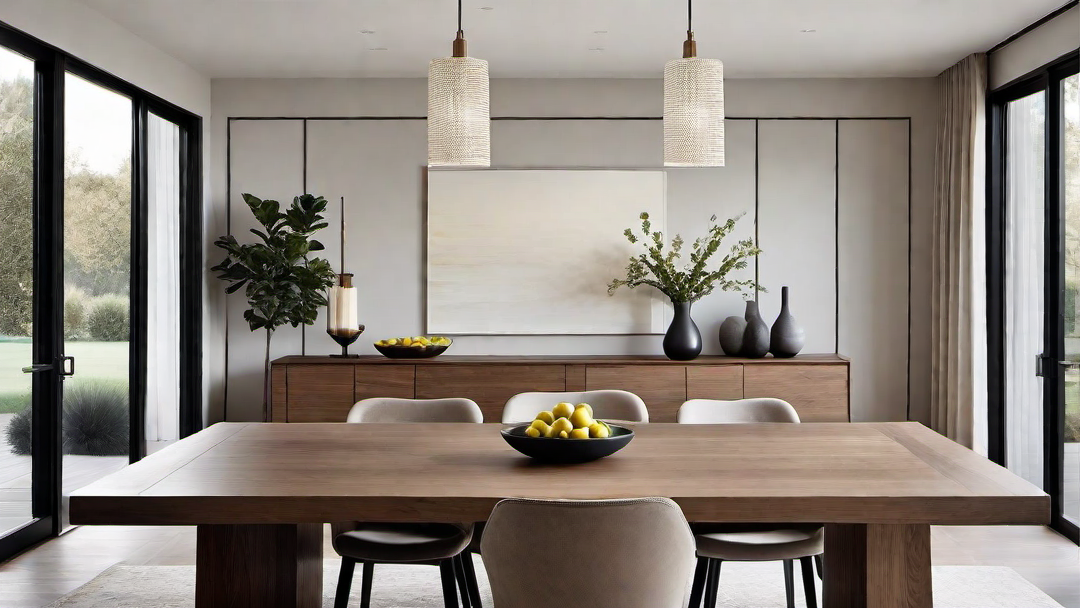 Modern Ranch: Minimalist and Contemporary Dining Room Design