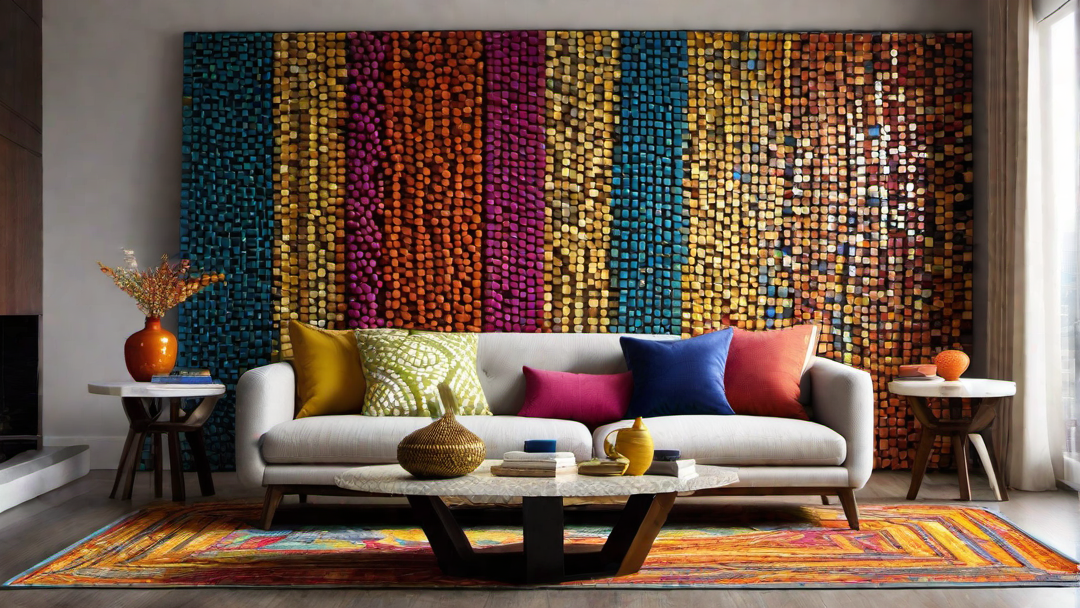 Mosaic of Colors: Creating Dynamic Patterns in the Living Room