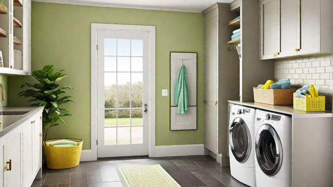 Multifunctional Space: Mudroom with Laundry Area