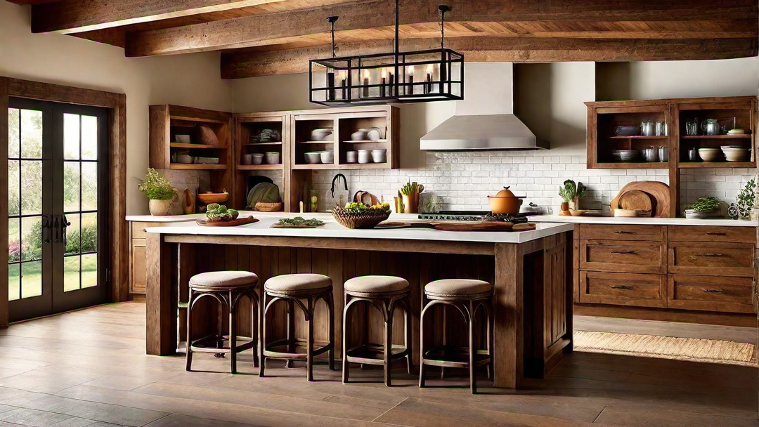 Natural Elements: Wood Accents in Ranch Style Kitchen