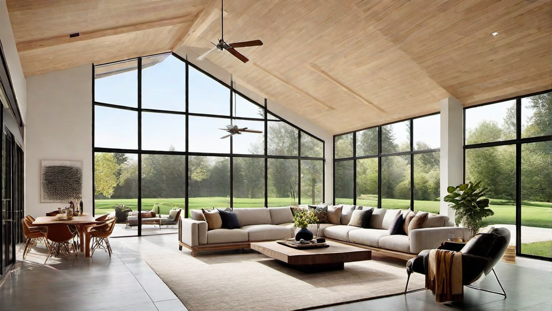 Natural Light: Large Windows and Skylights in the Great Room