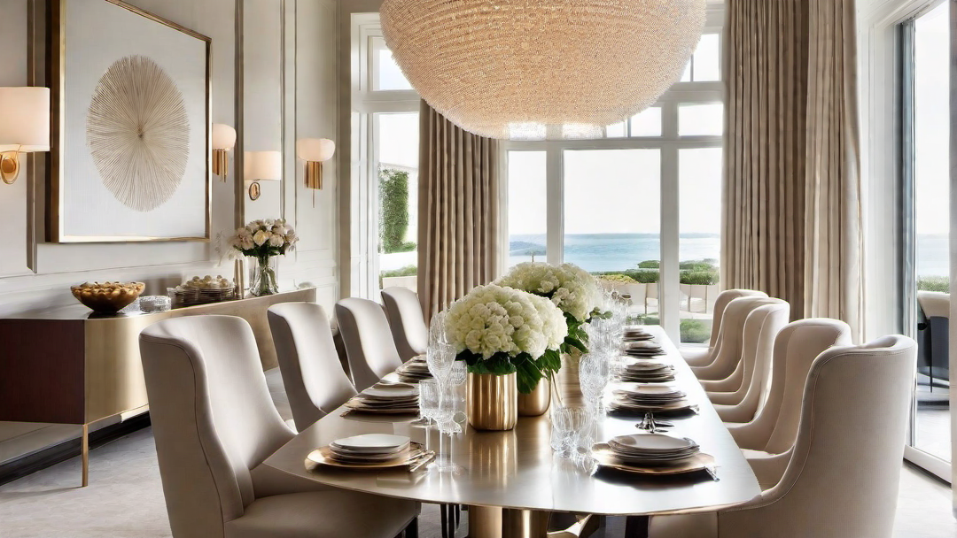 Neutral Palette: Luminous Dining Area with Soft Tones