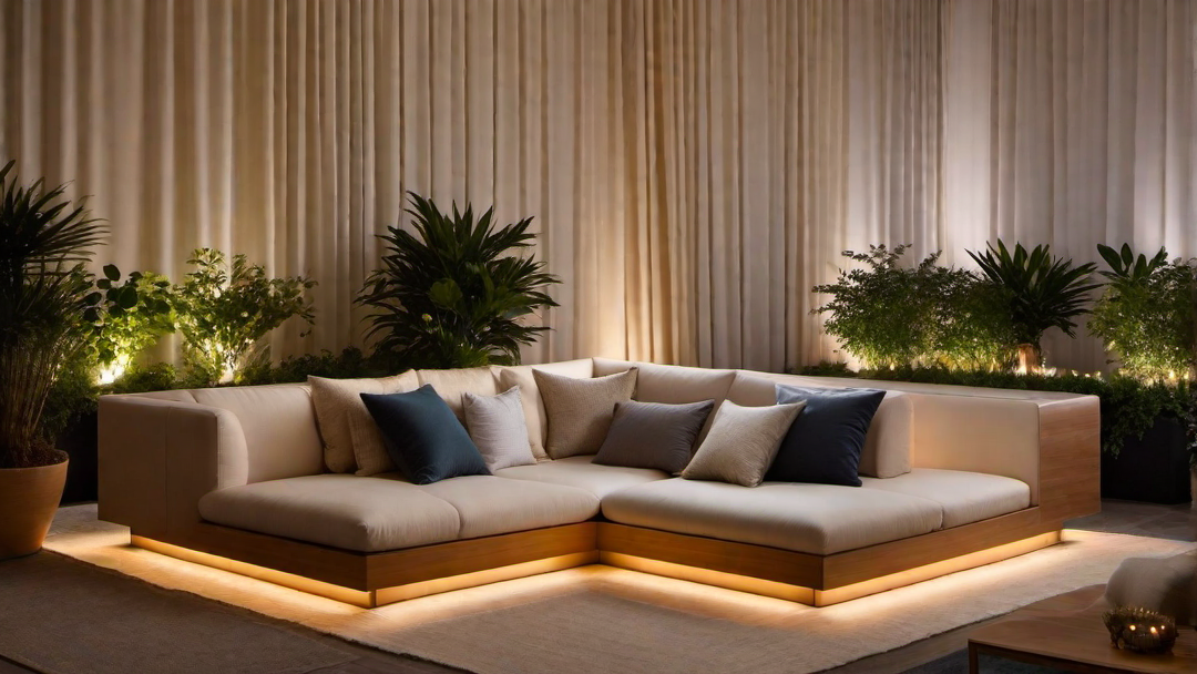 Nighttime Oasis: Illuminated Nooks for Relaxation and Meditation