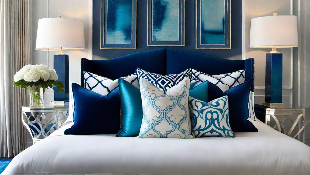 Ocean Blues: Vibrant Bed Room with Blue Hues