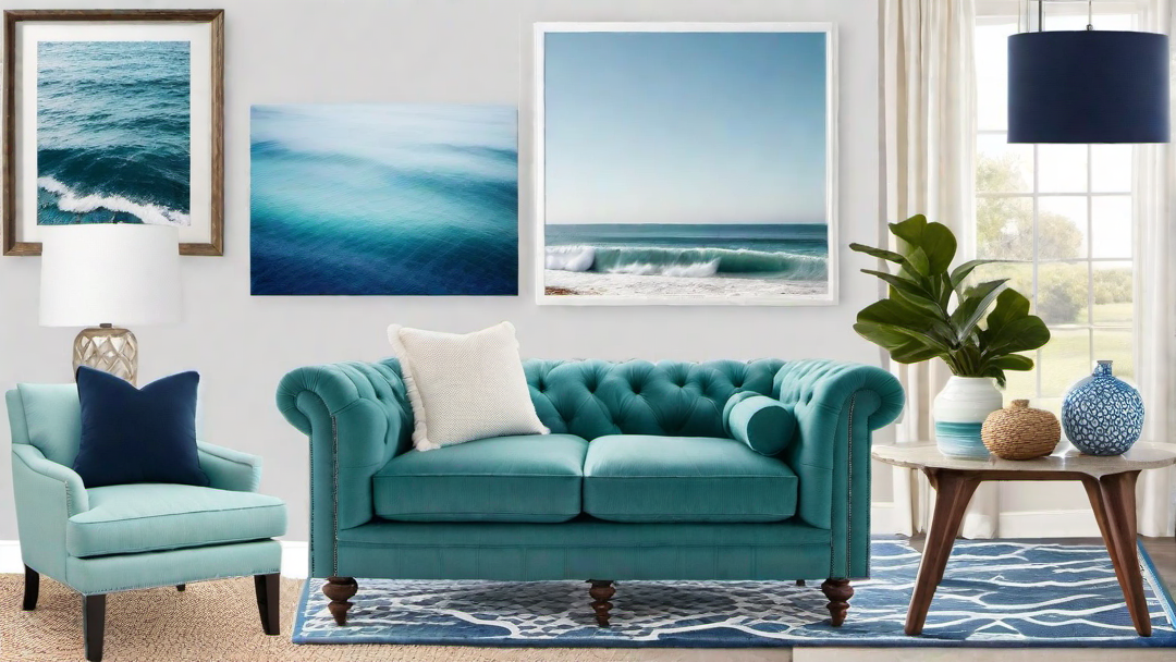 Ocean Inspired: Blues and Whites for a Coastal Living Room Vibe