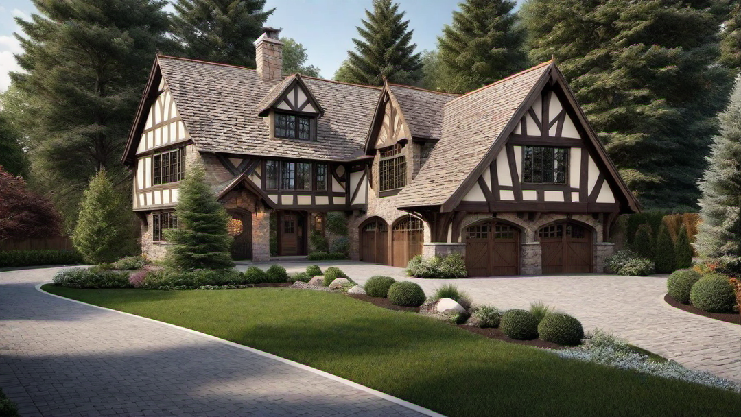 Old-World Character: Tudor Style Home with Original Stone Foundation