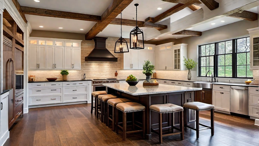 Open Concept Layout: Spacious Ranch Style Kitchen
