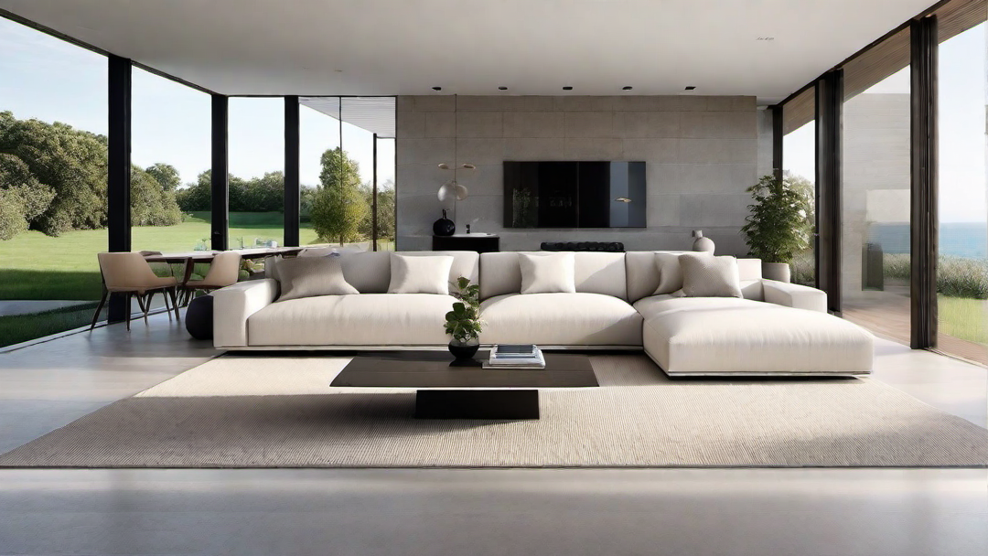 Open Concept: Modern Living Room with Seamless Flow