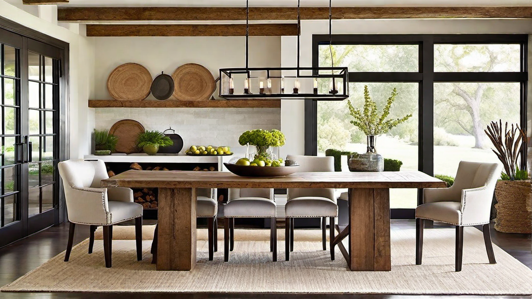 Open Space: Airy and Spacious Ranch Style Dining Room