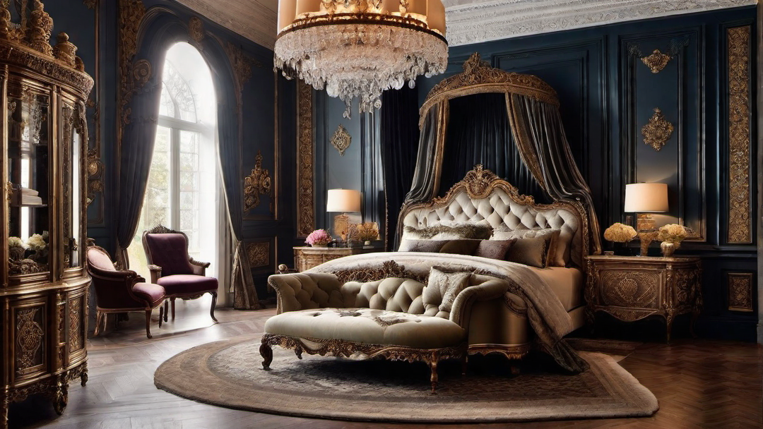 Opulent Elegance: Intricate Victorian Bed Frame Design