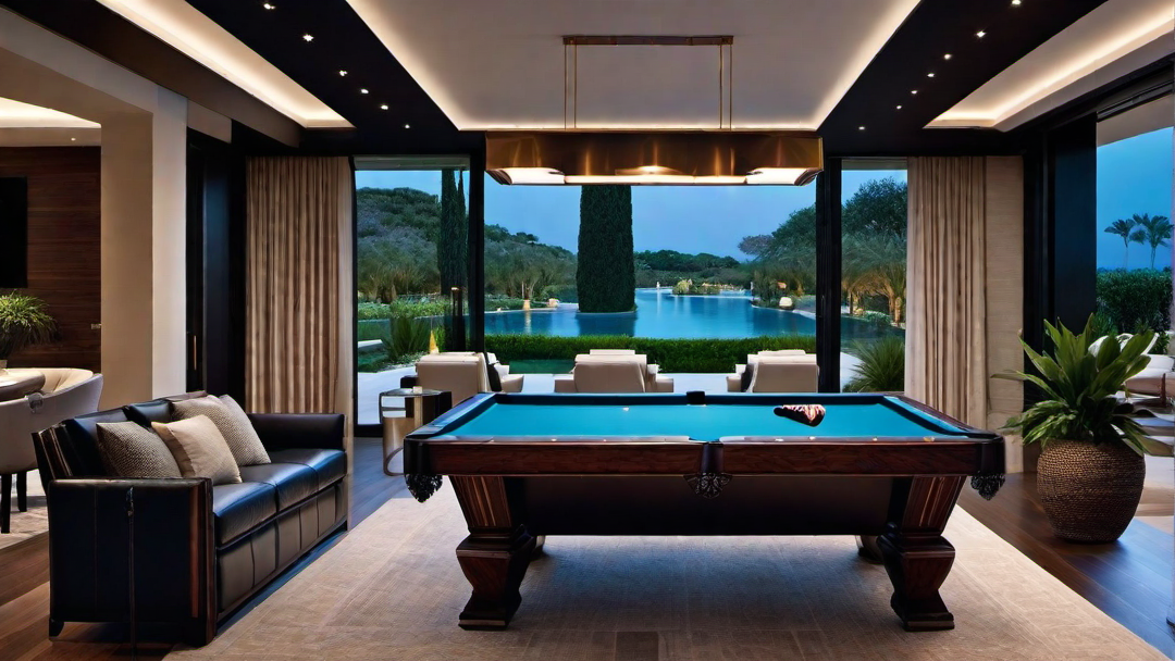 Outdoor Gaming Retreat: Pool Table and Outdoor Entertainment