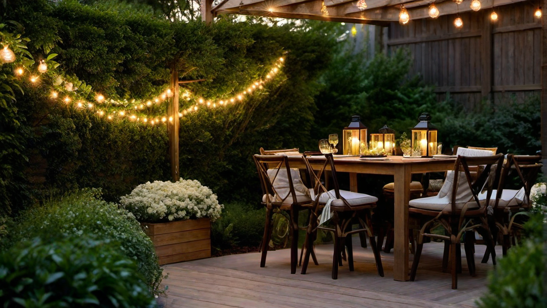 Outdoor Retreat: Illuminated Nooks in Garden and Patio Spaces