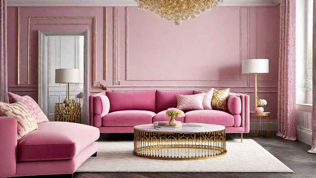 Playful Pink: Feminine Touches for a Fun Living Room