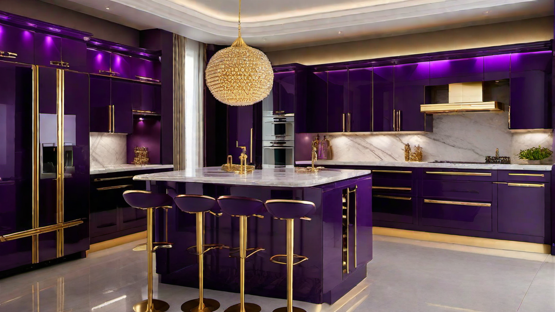 Purple Passion: Regal and Luxurious Kitchen Hues