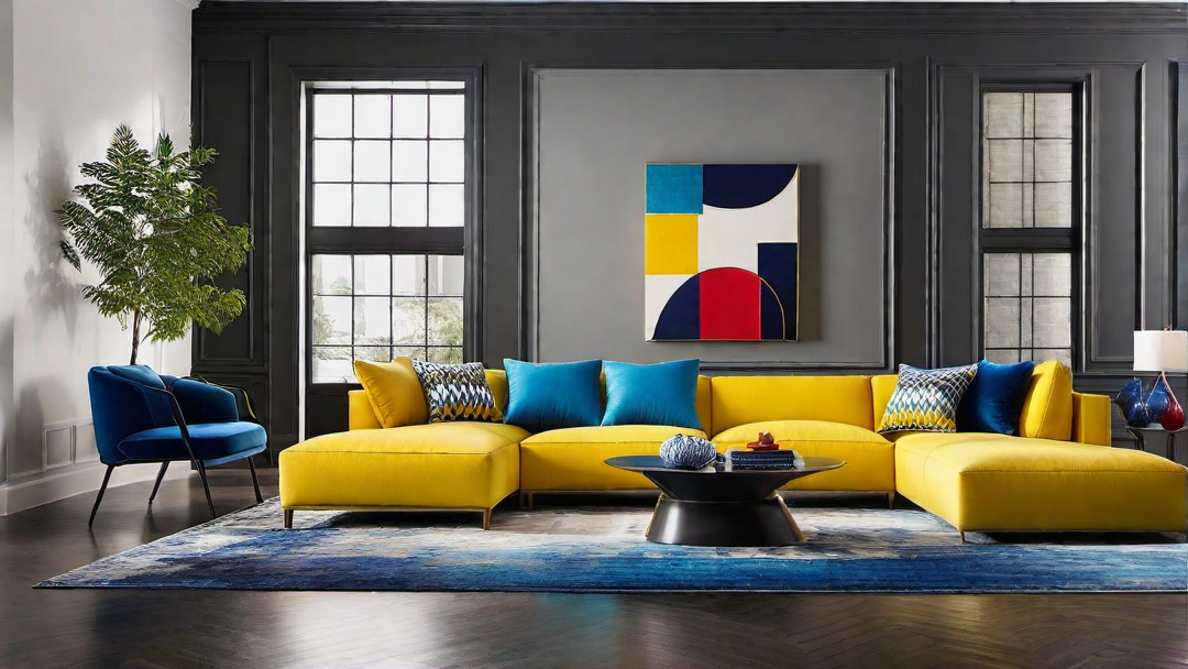 Radiant Rainbow: Infusing the Living Room with a Spectrum of Colors