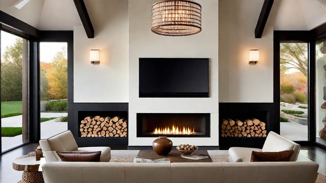 Ranch Revival: Modern Fireplace Design with Traditional Touches