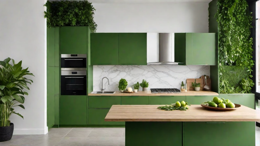 Refreshing Green: Bringing Nature into the Kitchen Space