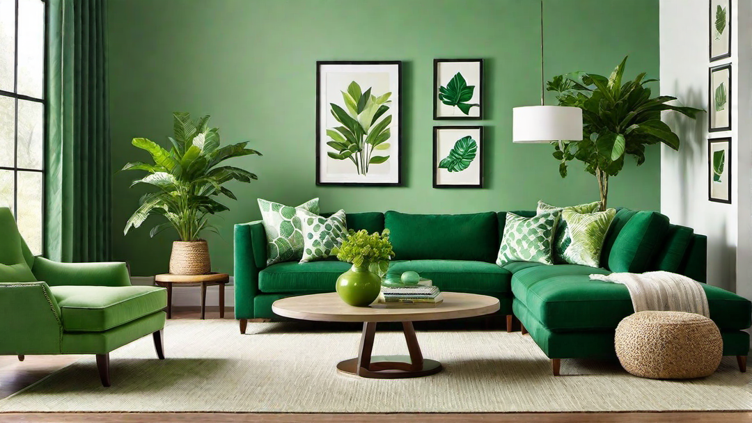 Refreshing Green Oasis: Nature-inspired Colors for a Relaxing Atmosphere
