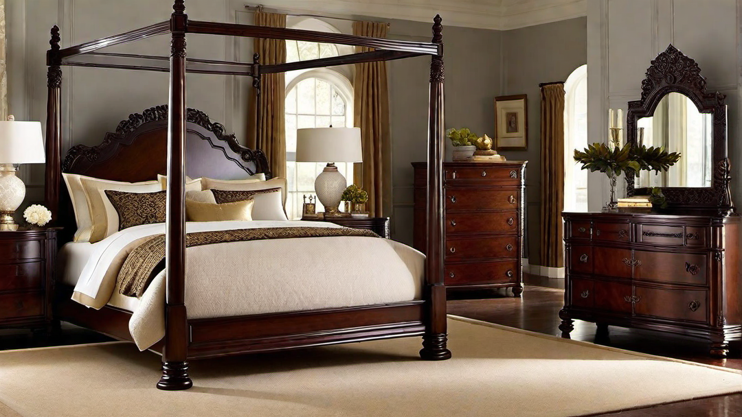 Rich Wood Accents: Colonial Bedroom Furniture