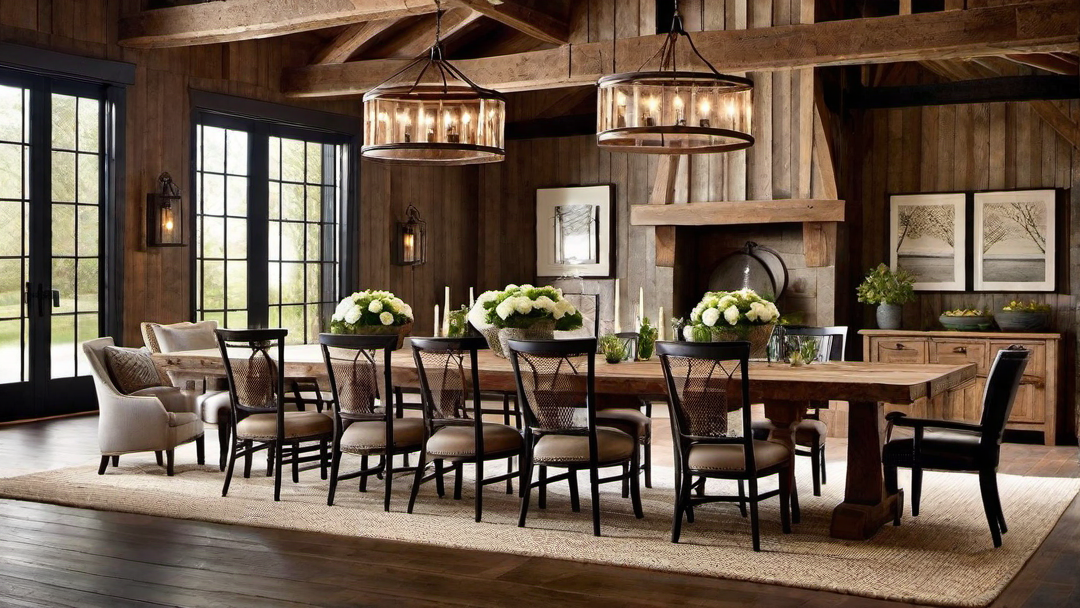 Rustic Barn Dominium Dining Spaces: Casual Elegance for Gatherings