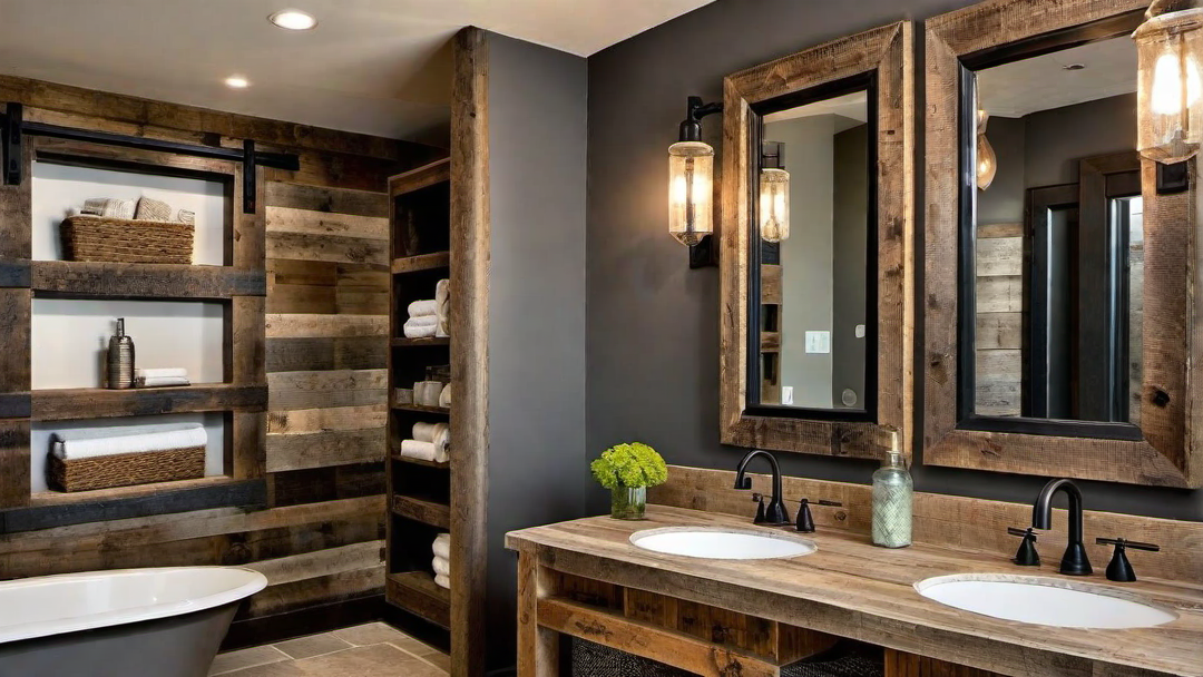 Rustic Bathroom Designs for Barn Dominium Living