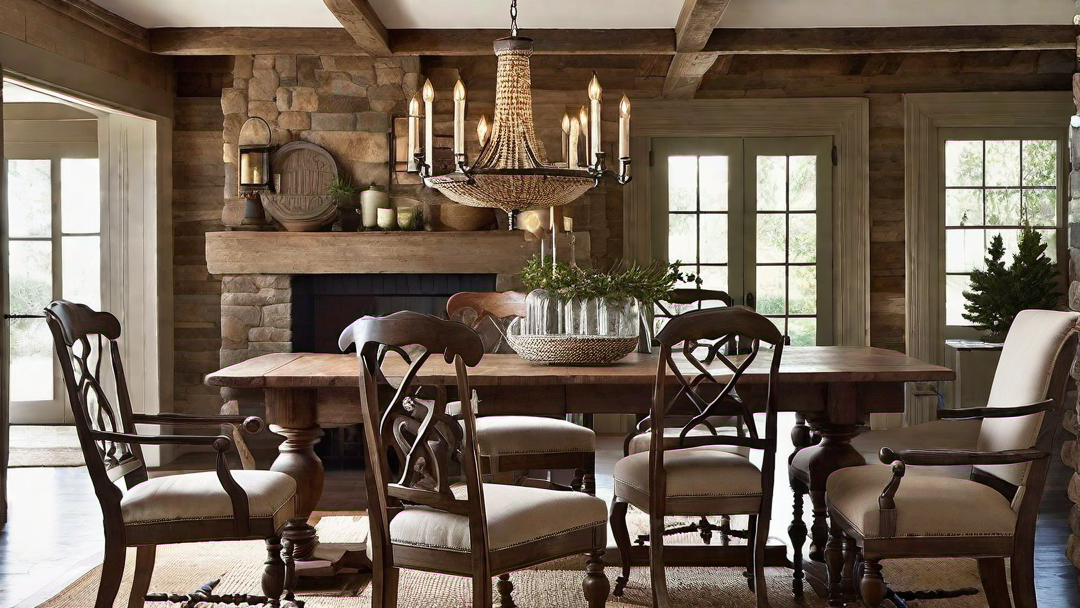 Rustic Charm: Colonial Farmhouse Dining Room Design