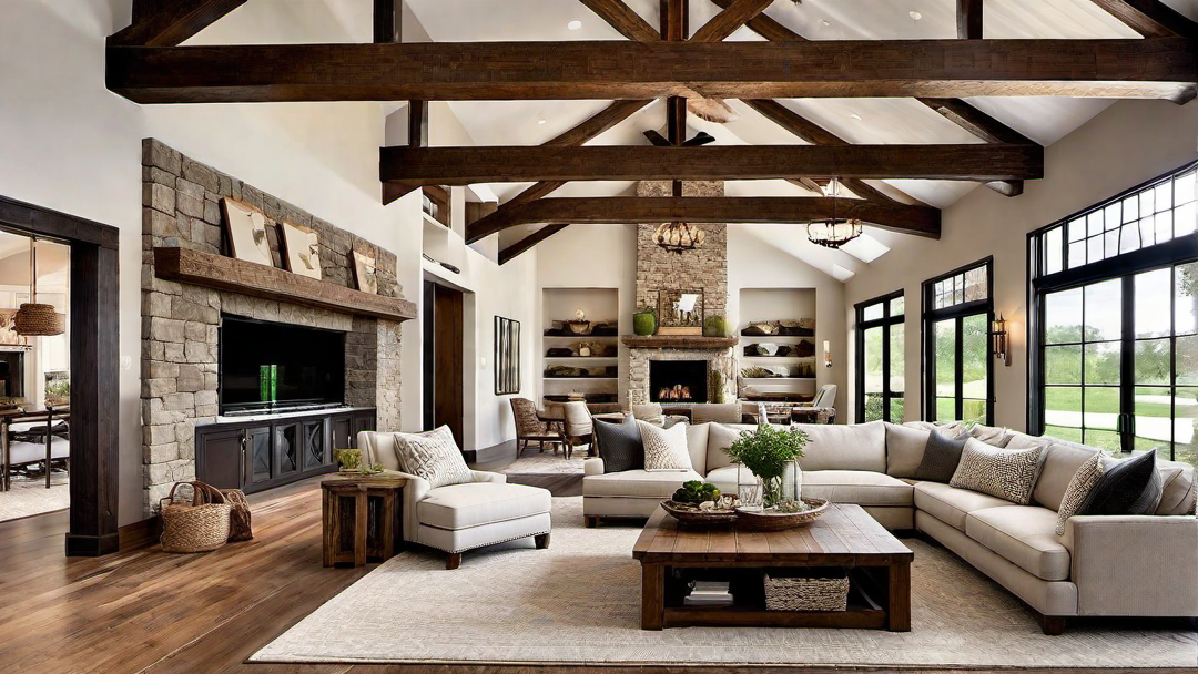 Rustic Charm: Exposed Beams and Natural Wood Accents