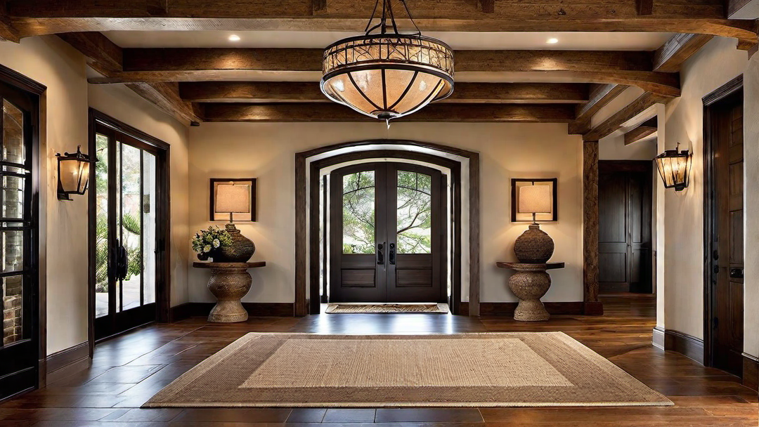 Rustic Elegance: Exposed Beams and Earthy Textures