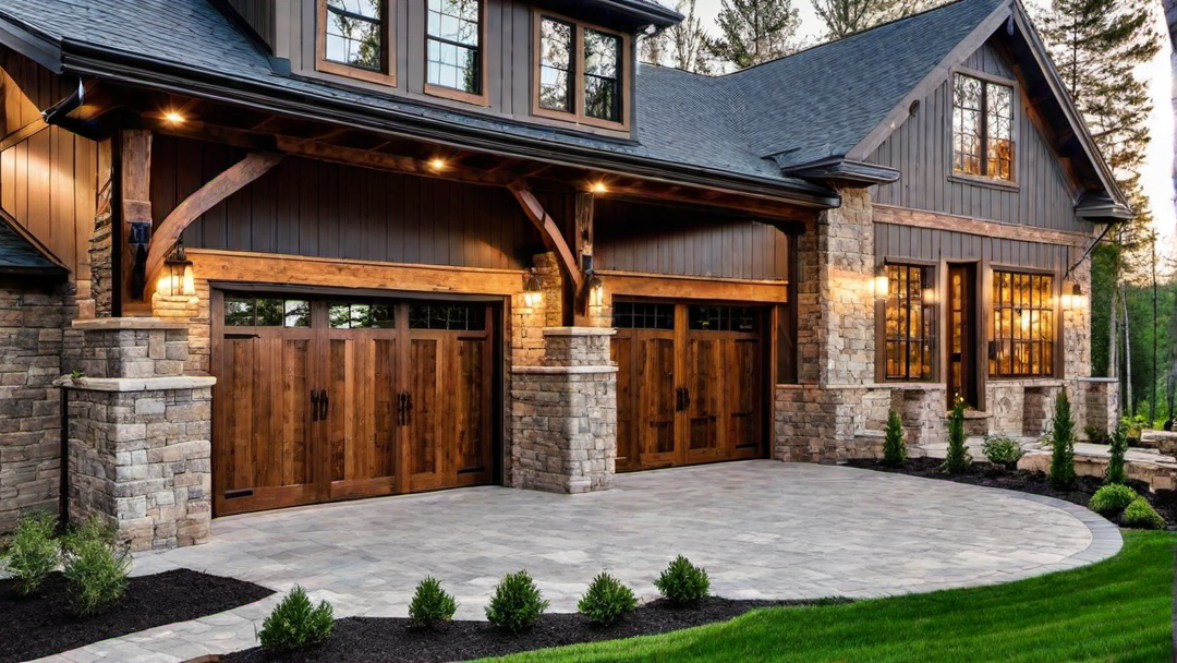 Rustic Elegance: Natural Wood and Stone Accents