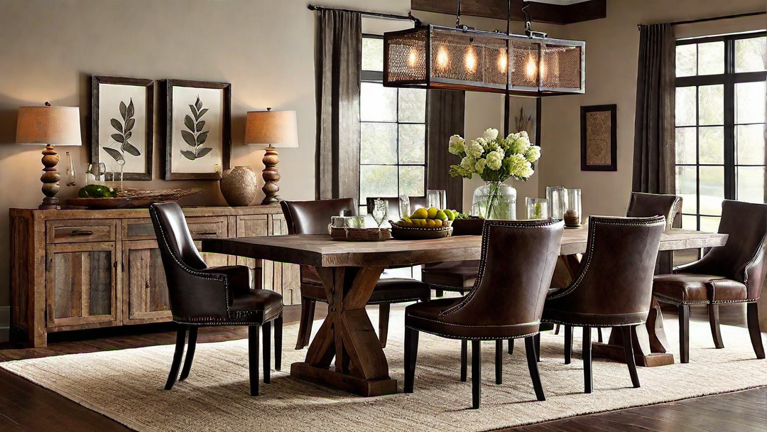 Rustic Elegance: Reclaimed Wood and Leather Accents